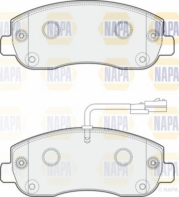 NAPA NBP1068 - Brake Pad Set, disc brake autospares.lv