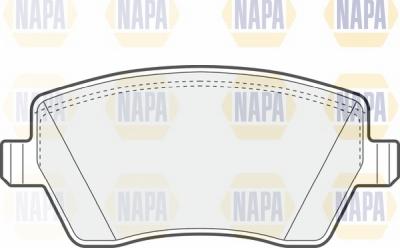 NAPA NBP1001 - Brake Pad Set, disc brake autospares.lv