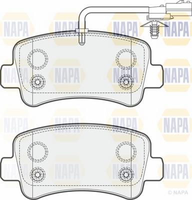 NAPA NBP1012 - Brake Pad Set, disc brake autospares.lv