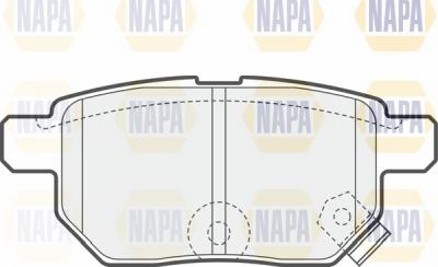 NAPA NBP1036 - Brake Pad Set, disc brake autospares.lv