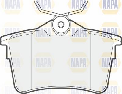 NAPA NBP1026 - Brake Pad Set, disc brake autospares.lv