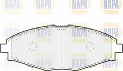 NAPA NBP1079 - Brake Pad Set, disc brake autospares.lv