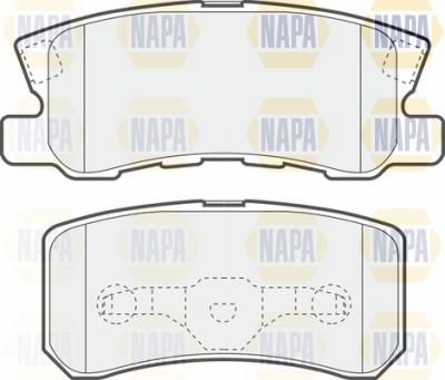 NAPA NBP1191 - Brake Pad Set, disc brake autospares.lv