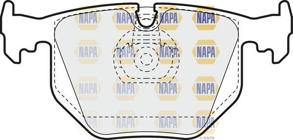 NAPA NBP1193 - Brake Pad Set, disc brake autospares.lv