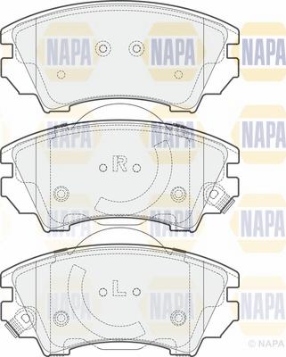 NAPA NBP1192 - Brake Pad Set, disc brake autospares.lv