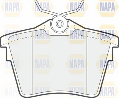 NAPA NBP1144 - Brake Pad Set, disc brake autospares.lv