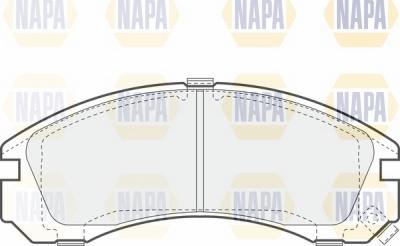 NAPA NBP1154 - Brake Pad Set, disc brake autospares.lv