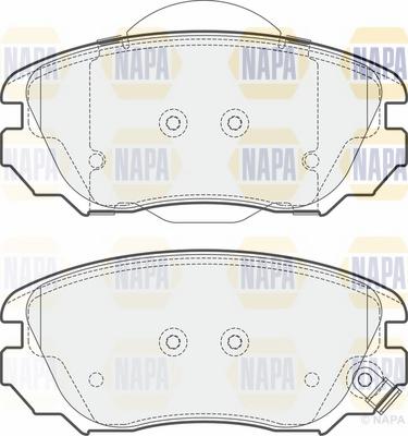 NAPA NBP1164 - Brake Pad Set, disc brake autospares.lv