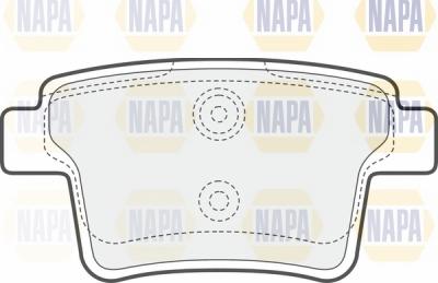 NAPA NBP1106 - Brake Pad Set, disc brake autospares.lv