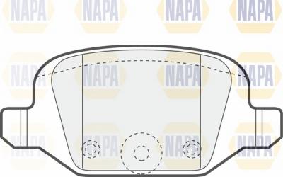 NAPA NBP1101 - Brake Pad Set, disc brake autospares.lv