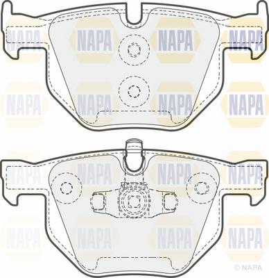 NAPA NBP1108 - Brake Pad Set, disc brake autospares.lv