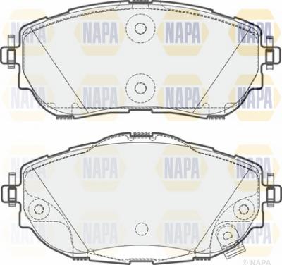 NAPA NBP1183 - Brake Pad Set, disc brake autospares.lv