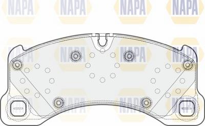 NAPA NBP1135 - Brake Pad Set, disc brake autospares.lv