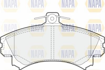 NAPA NBP1179 - Brake Pad Set, disc brake autospares.lv