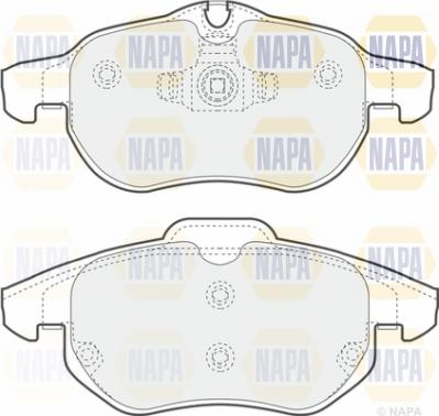 NAPA NBP1175 - Brake Pad Set, disc brake autospares.lv