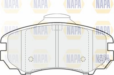 NAPA NBP1173 - Brake Pad Set, disc brake autospares.lv