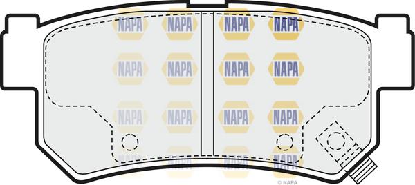 NAPA NBP1866 - Brake Pad Set, disc brake autospares.lv