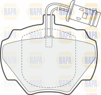 NAPA NBP1802 - Brake Pad Set, disc brake autospares.lv