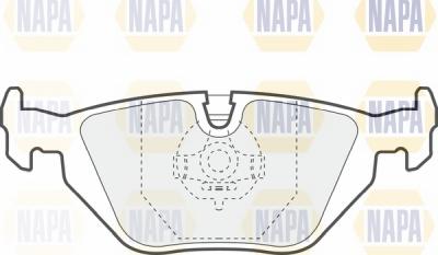 NAPA NBP1807 - Brake Pad Set, disc brake autospares.lv