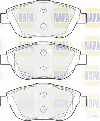 NAPA NBP1819 - Brake Pad Set, disc brake autospares.lv