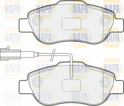 NAPA NBP1815 - Brake Pad Set, disc brake autospares.lv