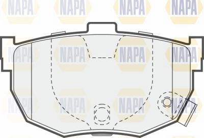 NAPA NBP1811 - Brake Pad Set, disc brake autospares.lv