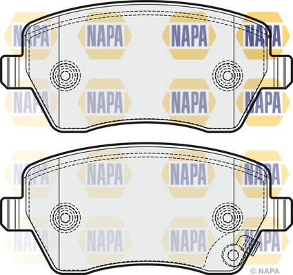 NAPA NBP1874 - Brake Pad Set, disc brake autospares.lv