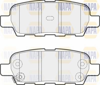 NAPA NBP1395 - Brake Pad Set, disc brake autospares.lv