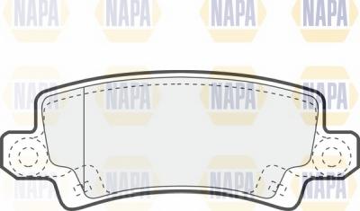 NAPA NBP1396 - Brake Pad Set, disc brake autospares.lv