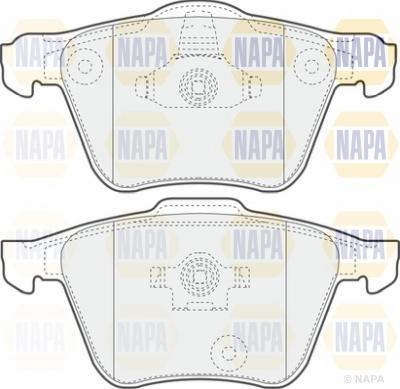 NAPA NBP1390 - Brake Pad Set, disc brake autospares.lv