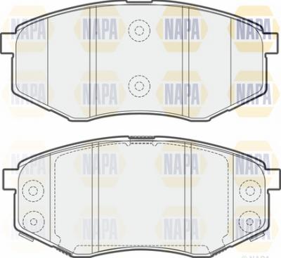 NAPA NBP1352 - Brake Pad Set, disc brake autospares.lv