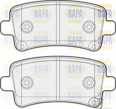 NAPA NBP1309 - Brake Pad Set, disc brake autospares.lv