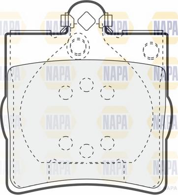 NAPA NBP1306 - Brake Pad Set, disc brake autospares.lv