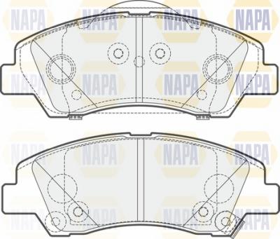 NAPA NBP1301 - Brake Pad Set, disc brake autospares.lv