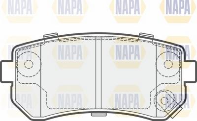 NAPA NBP1303 - Brake Pad Set, disc brake autospares.lv