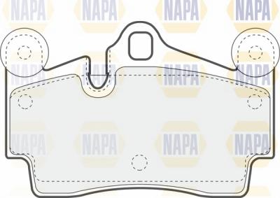 NAPA NBP1319 - Brake Pad Set, disc brake autospares.lv