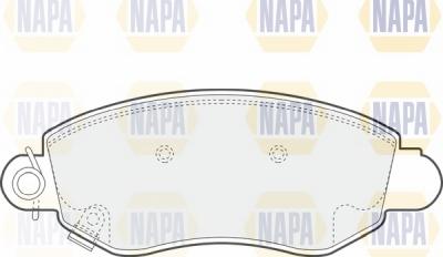 NAPA NBP1388 - Brake Pad Set, disc brake autospares.lv