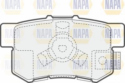 NAPA NBP1370 - Brake Pad Set, disc brake autospares.lv