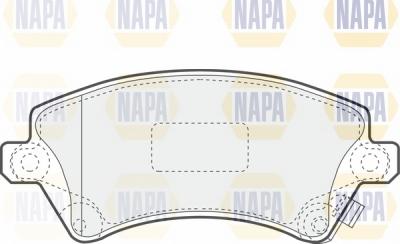 NAPA NBP1298 - Brake Pad Set, disc brake autospares.lv