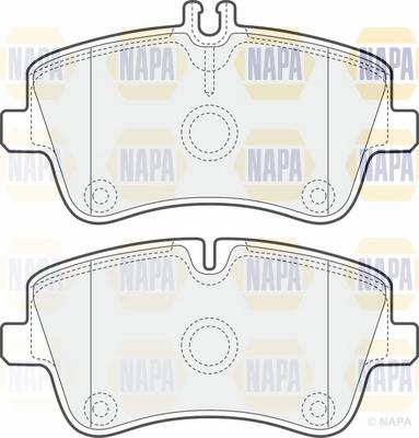 NAPA NBP1249 - Brake Pad Set, disc brake autospares.lv