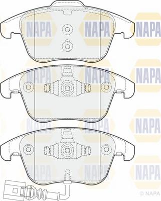 NAPA NBP1243 - Brake Pad Set, disc brake autospares.lv