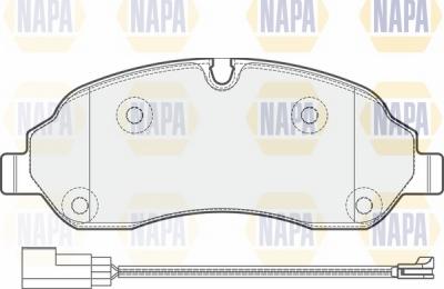 NAPA NBP1254 - Brake Pad Set, disc brake autospares.lv