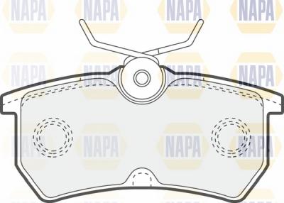 NAPA NBP1258 - Brake Pad Set, disc brake autospares.lv