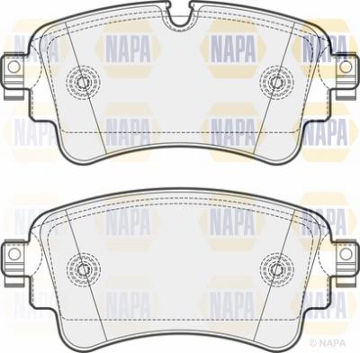 NAPA NBP1253 - Brake Pad Set, disc brake autospares.lv