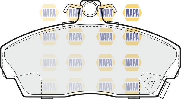 NAPA NBP1209 - Brake Pad Set, disc brake autospares.lv