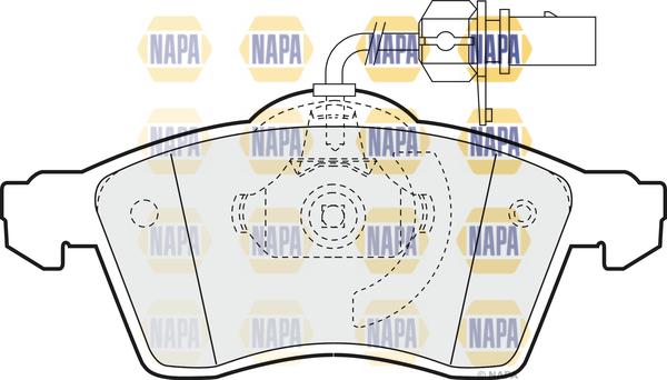 NAPA NBP1219 - Brake Pad Set, disc brake autospares.lv