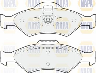 NAPA NBP1218 - Brake Pad Set, disc brake autospares.lv