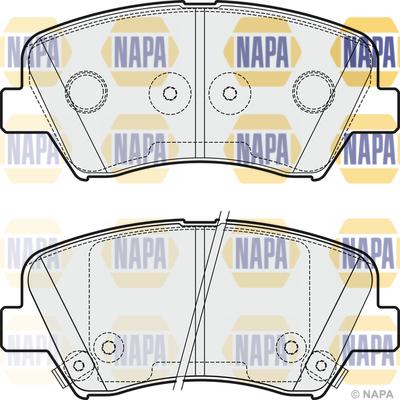 NAPA NBP1235 - Brake Pad Set, disc brake autospares.lv