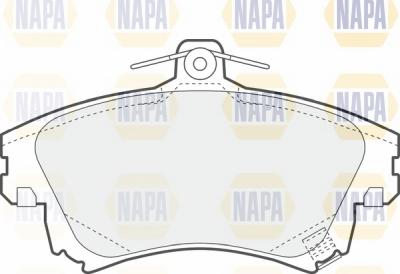 NAPA NBP1231 - Brake Pad Set, disc brake autospares.lv