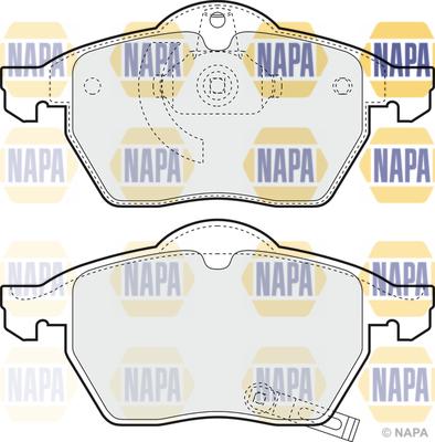 NAPA NBP1238 - Brake Pad Set, disc brake autospares.lv